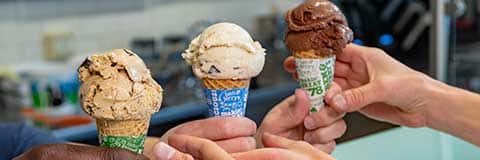 Picture of Ice Cream Cones at a Ben & Jerry's Scoop Shop