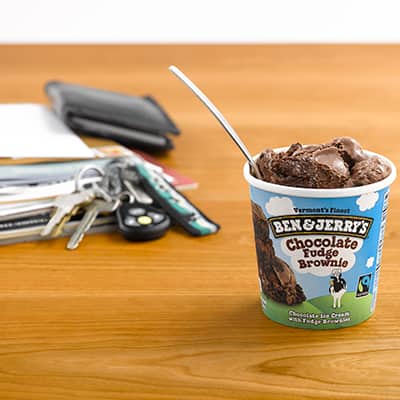 Ice Cream on tables with keys
