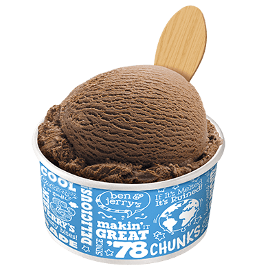 Chocolate Original Ice Cream in Scoop Shops