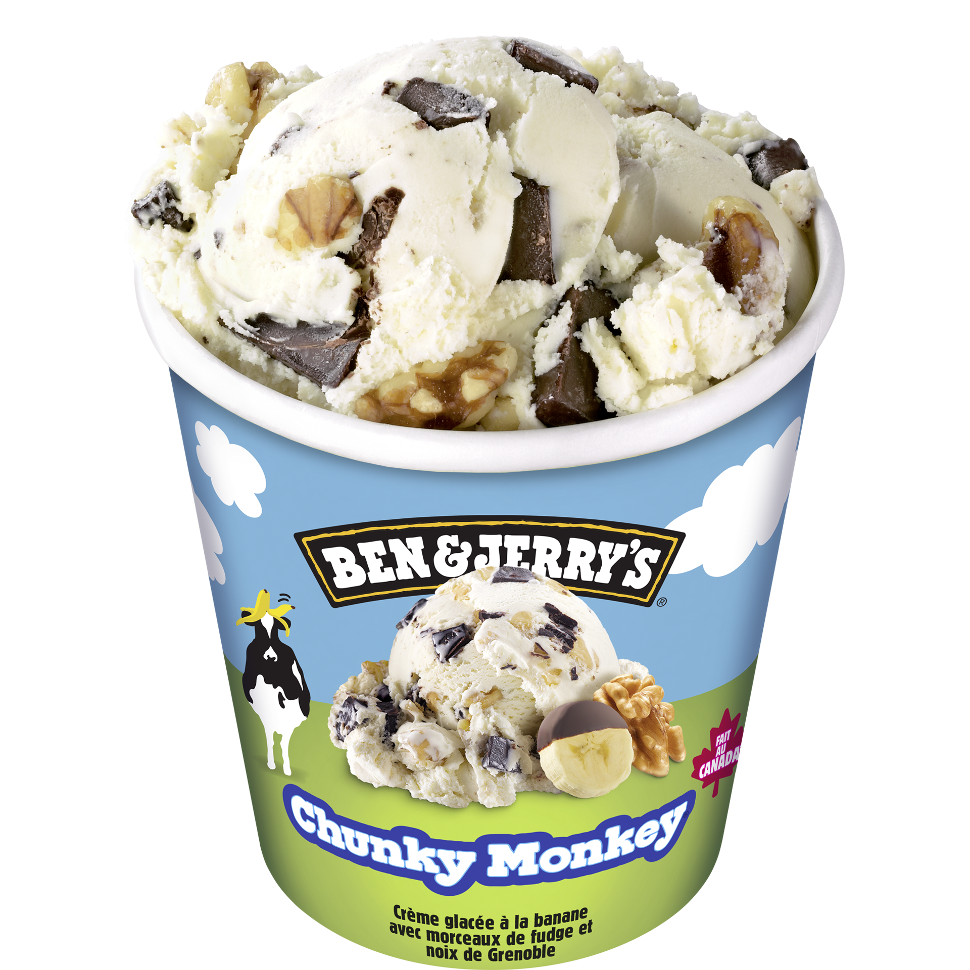 Chunky Monkey Ice Cream - Pint