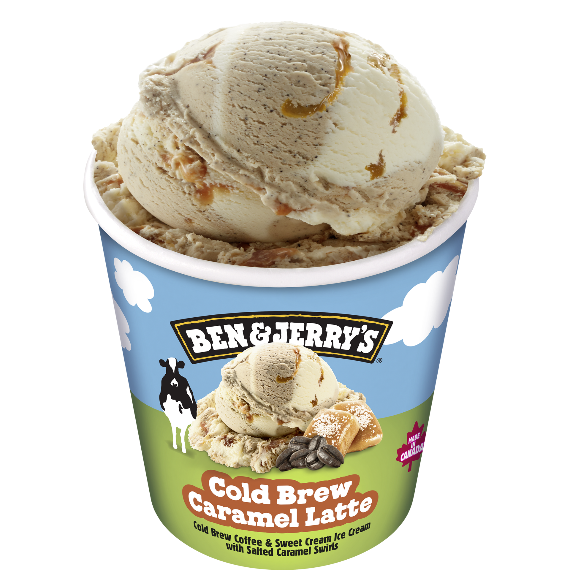 Cold Brew Caramel Latte Original Ice Cream Pints