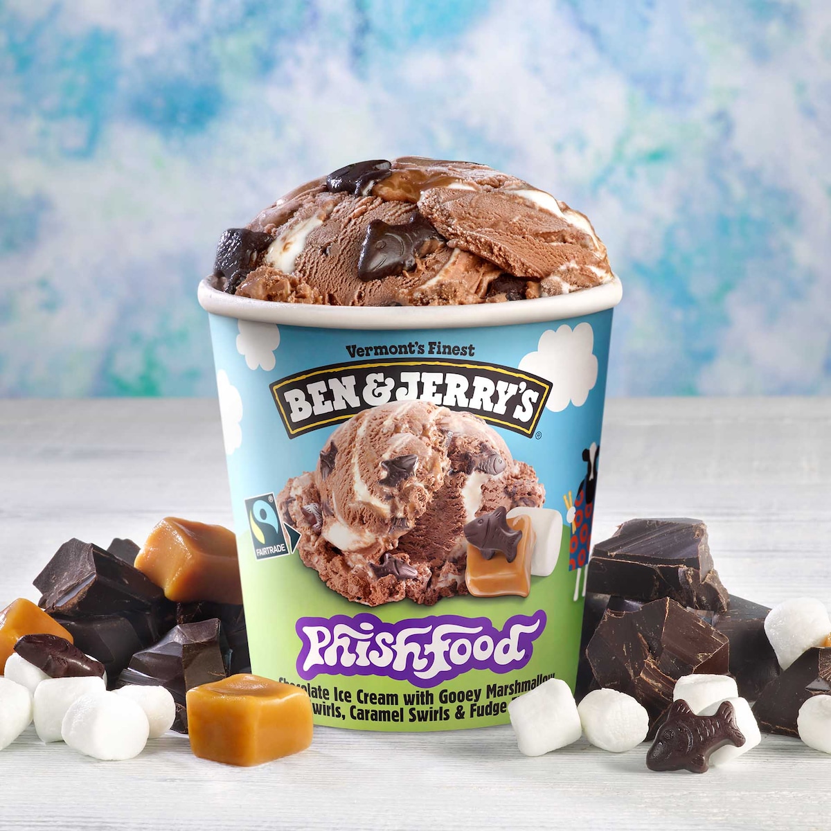 A pint of Ben & Jerry's Phish Food ice cream