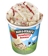 Strawberry Jammin’ Original Ice Cream Pints