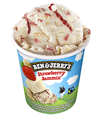 Strawberry Jammin’ Original Ice Cream Contenants