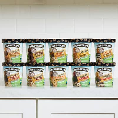 The full lineup of all 10 Ben & Jerry's Non-Dairy flavors